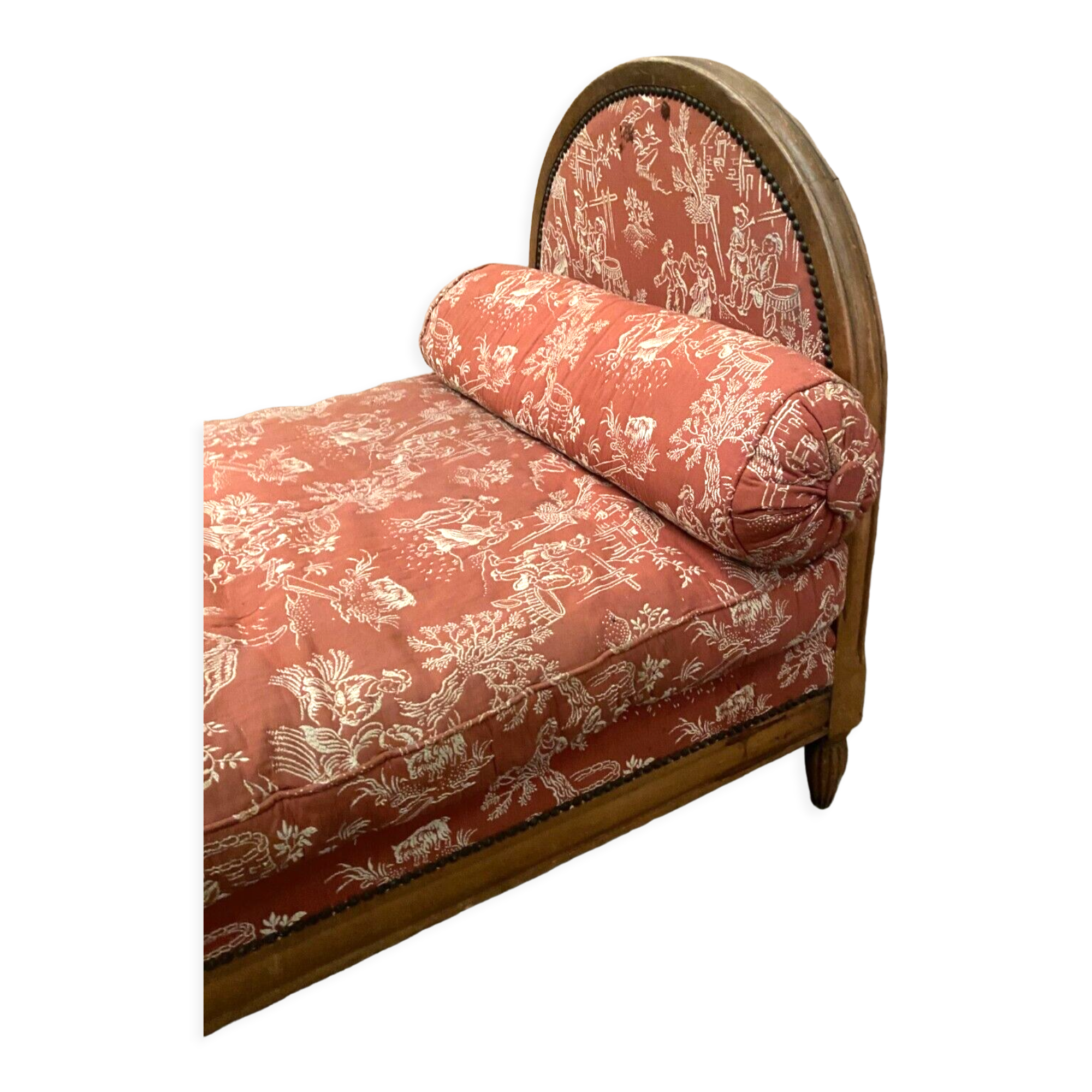 Banquette modulable art déco en hetre teinté XXe siècle