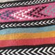 Multicolored Berber kilim carpet handmade in pure wool 100 x 150cm