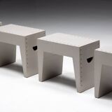 Bossche School Stools by Dom Hans van der Laan & Jan de Jong, Netherlands, 1970s