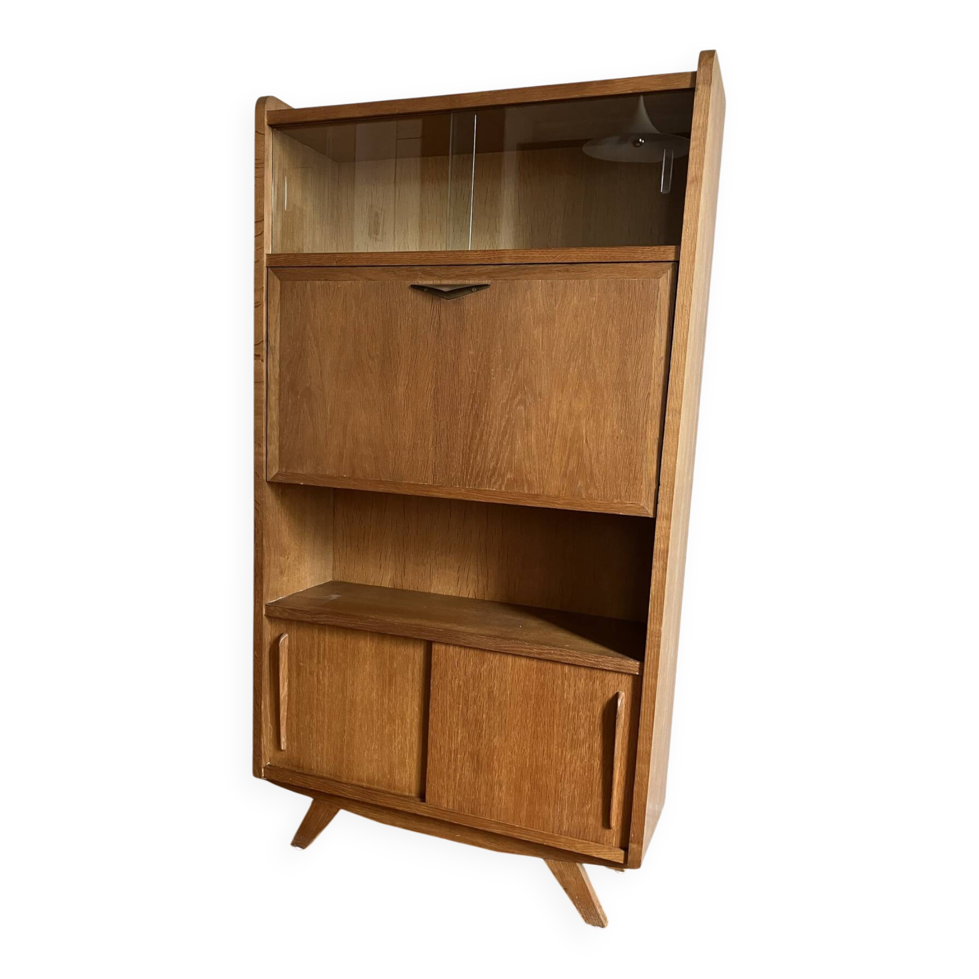oak secretary from the late 1940s