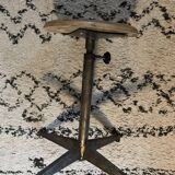 Set of 2 adjustable vintage industrial style stools