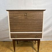 Mid Century Retro Teak & Lamination Cocktail Bar Cabinet (Circa 1950–1960)