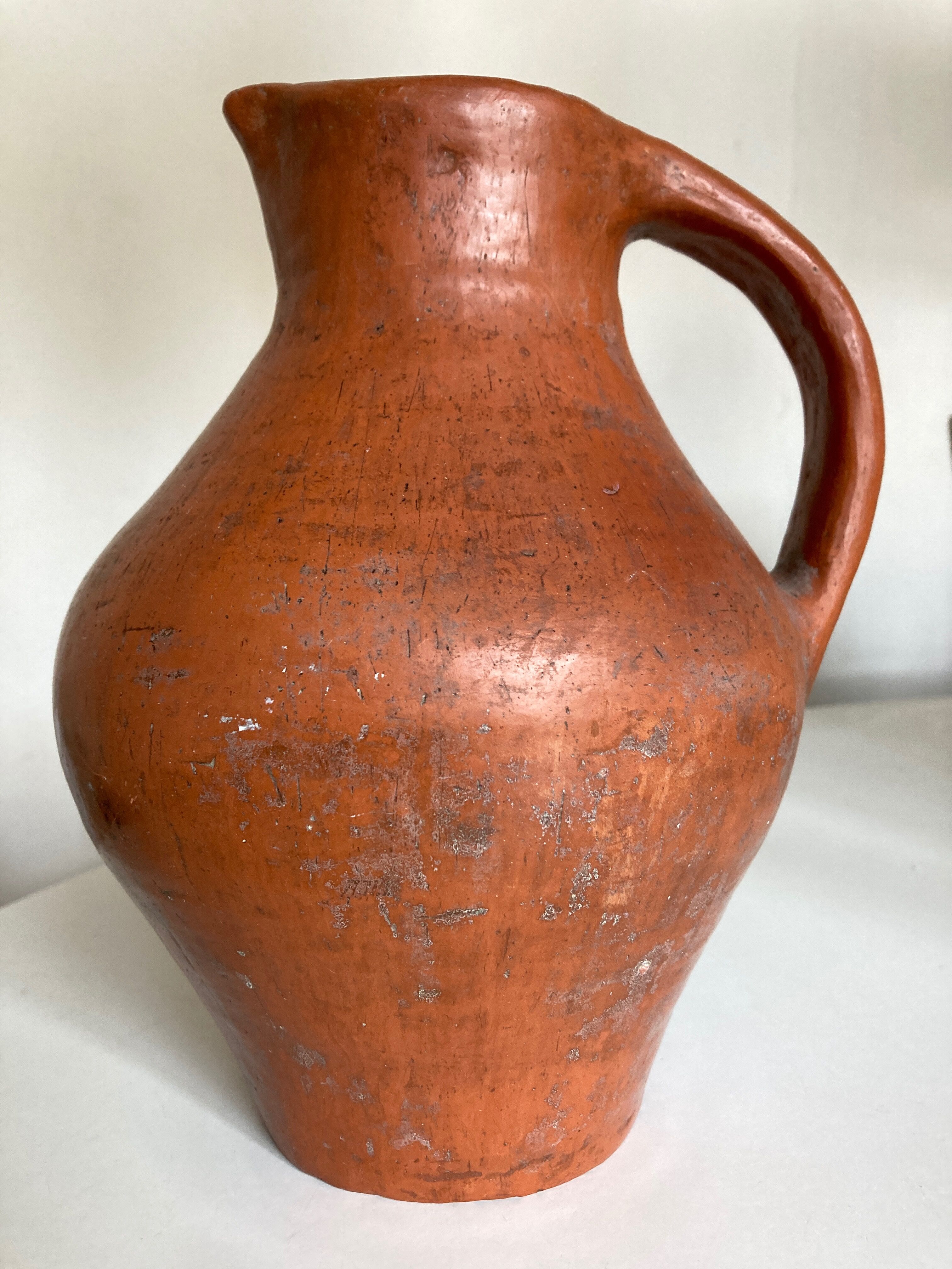 Vase pitcher XL in potter's terracotta 1960