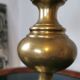 Brass lamp and mother-of-pearl lampshade circa 1970/80
