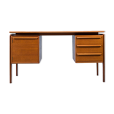 Mid-century teak freestanding desk from GV Møbler, 1960s