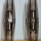 Pair of vintage design double fires smoked glass