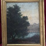 Old framed oil on panel “landscape”