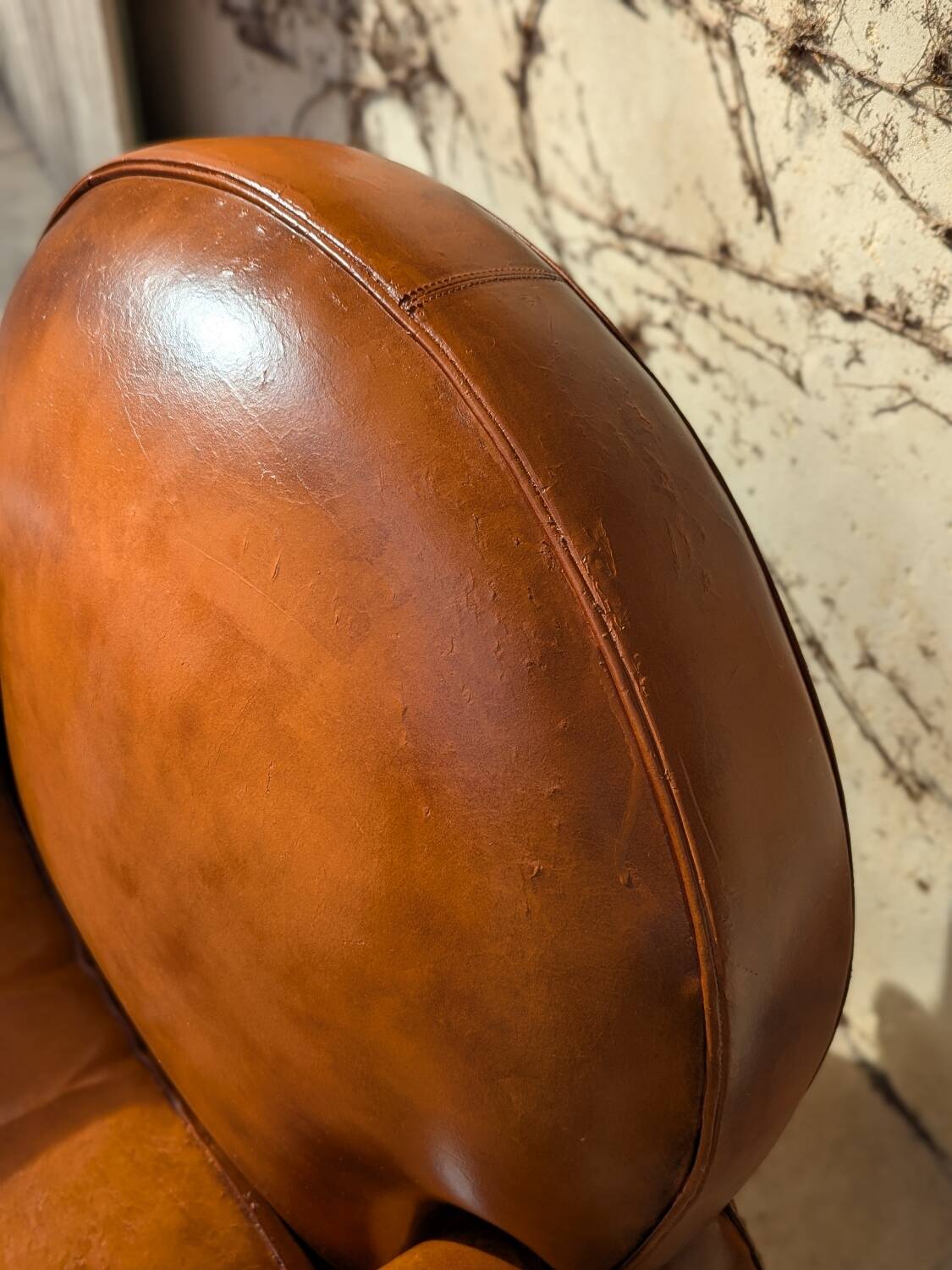 Fauteuil club en cuir