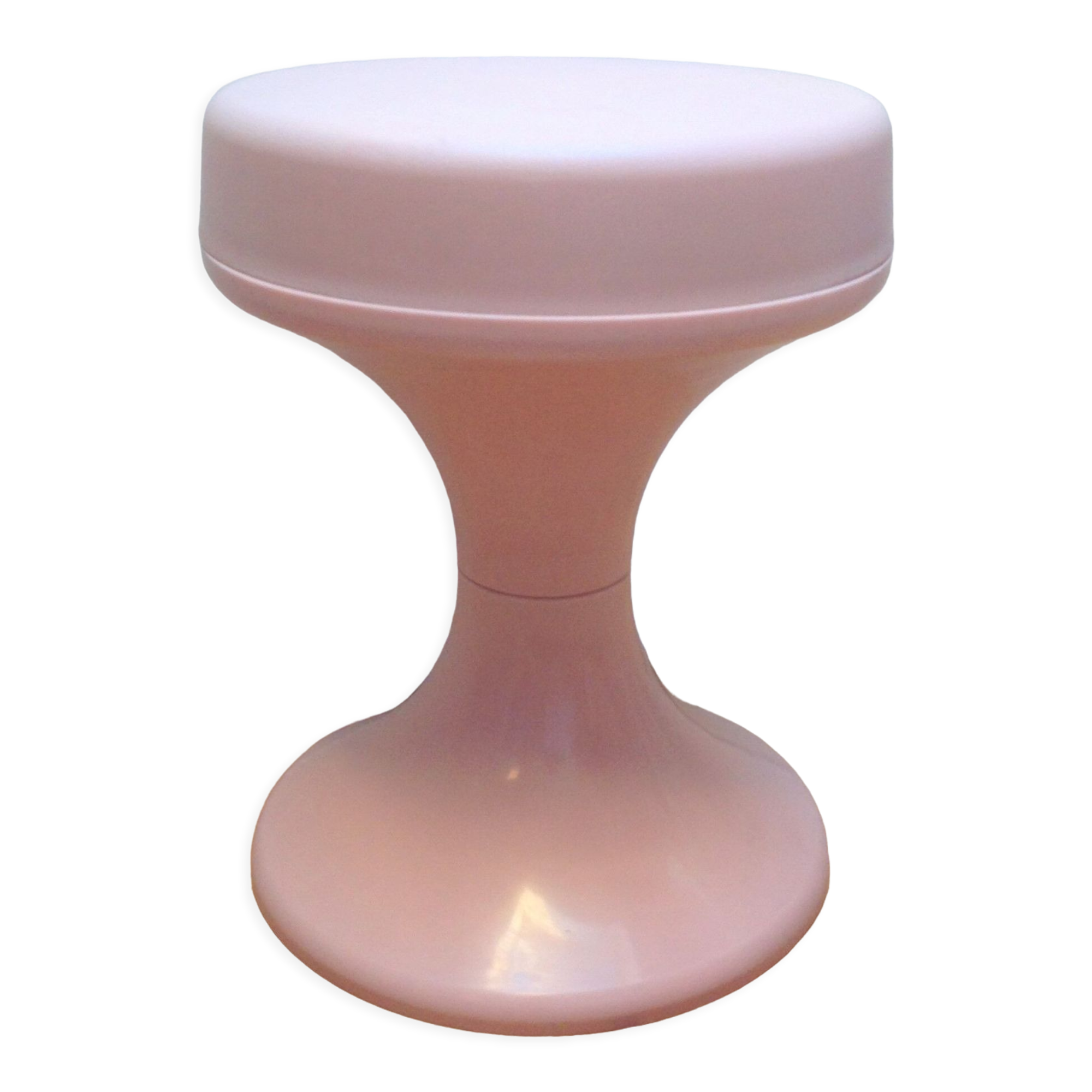 Powder pink / vintage 60s-70s tam tam stool