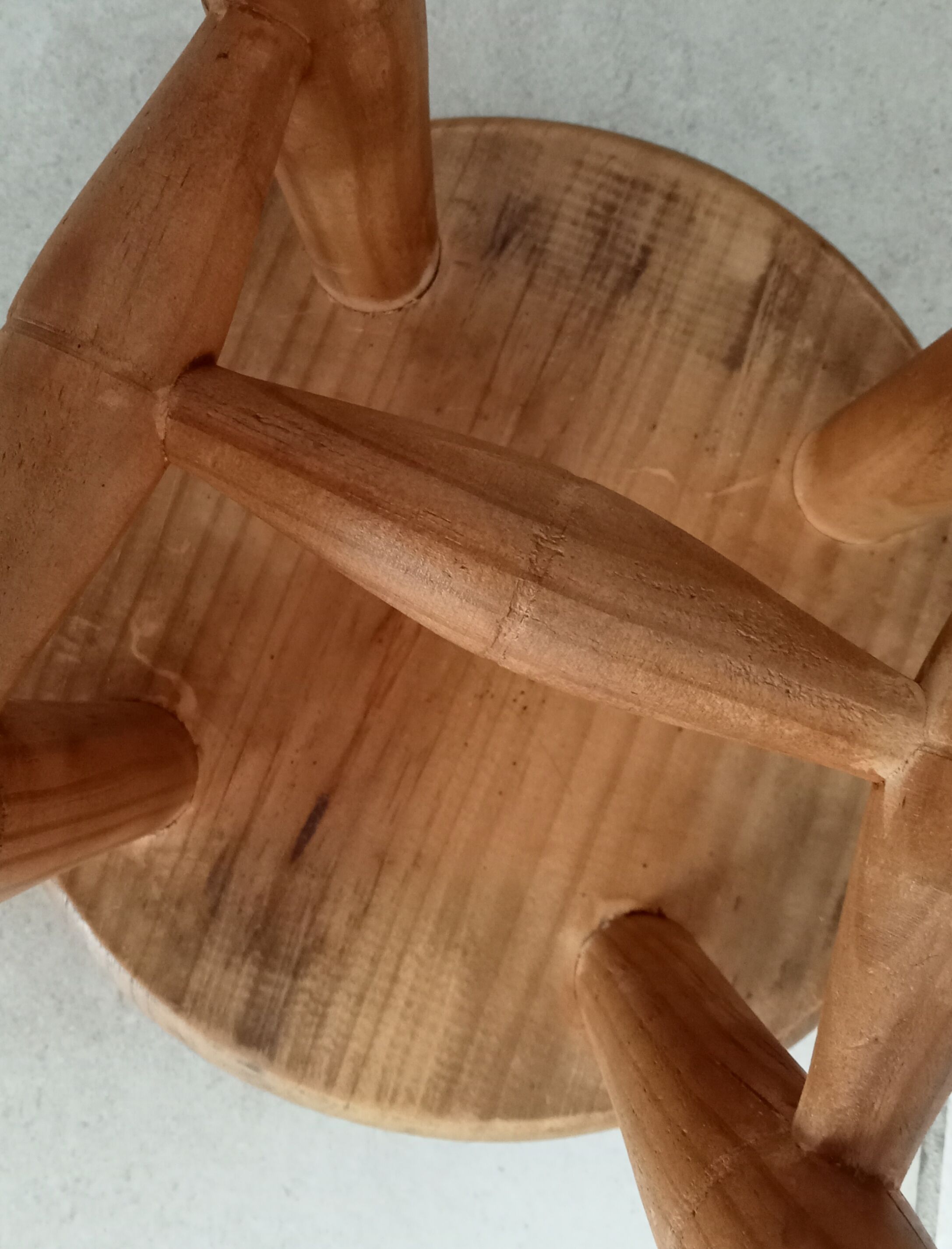 Vintage folk art stool