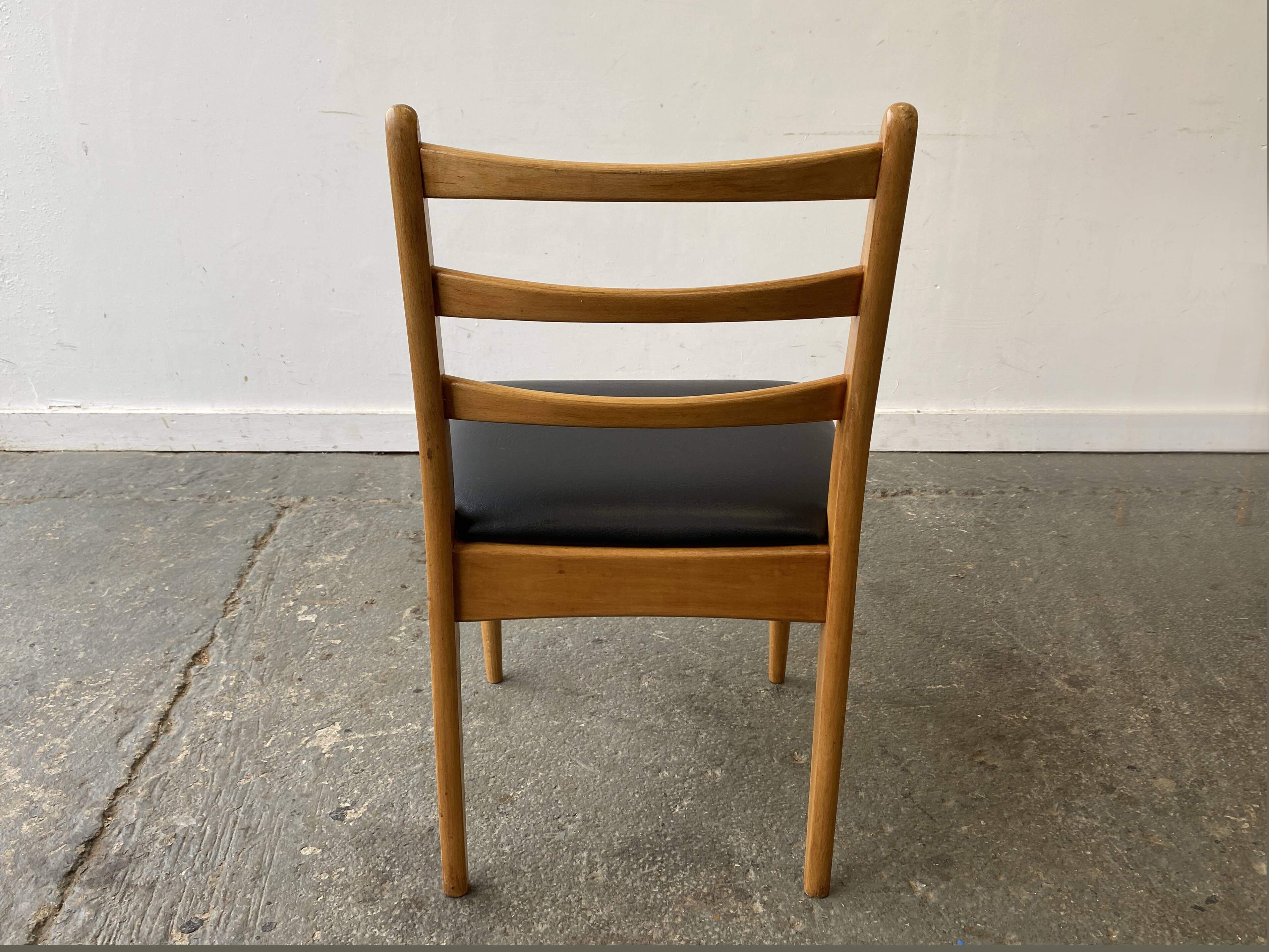 Set of 4 Mid-Century 1970’s dining chairs by Schreiber Furniture