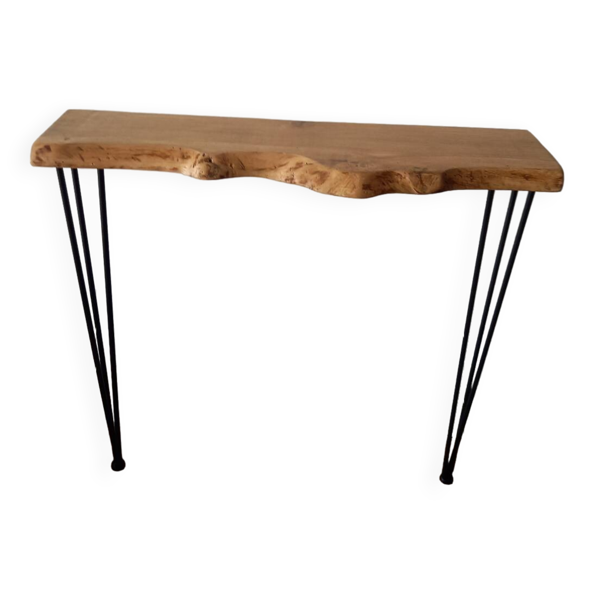 Console en chêne massif et acier