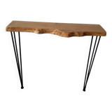 Console en chêne massif et acier