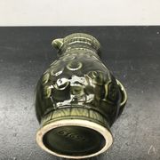 Former pitcher sarreguemines green ceramics 70s vintage