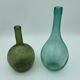 Set of 2 glass bottles souffle xx eme type dame jeanne