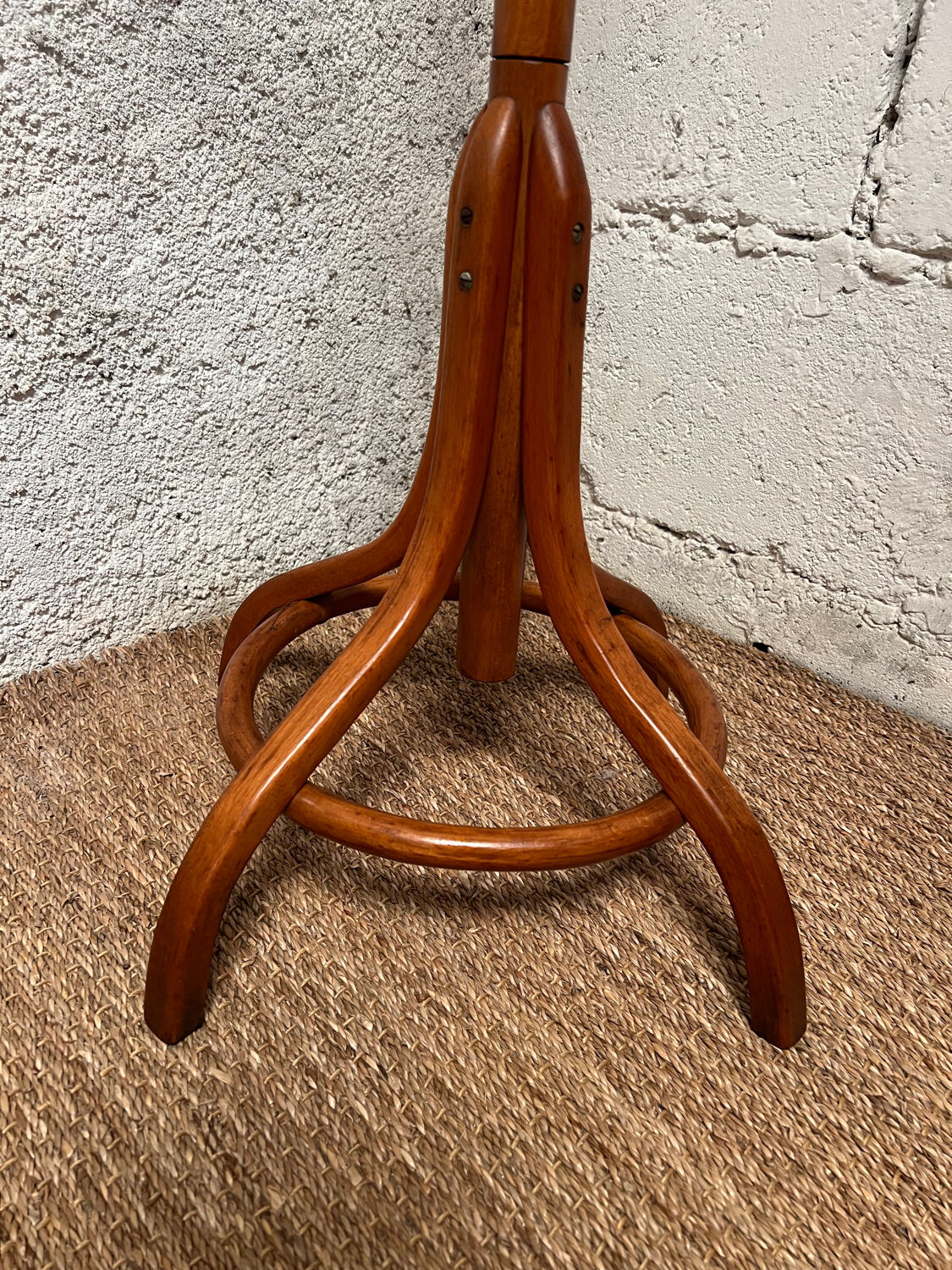 Vintage wooden parrot coat rack