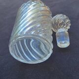 Large bamboo crystal bottle by Baccarat