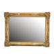 Miroir de mur doré du 19ème siècle