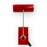 Mauro Martini, red 'Picchio' woodpecker table lamp, F.lli Martini Italy 1970s