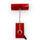 Mauro Martini, red 'Picchio' woodpecker table lamp, F.lli Martini Italy 1970s