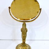 Egyptian standing mirror, made of brass 14x34cm