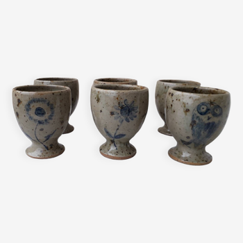 6 stoneware cups