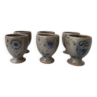 6 stoneware cups