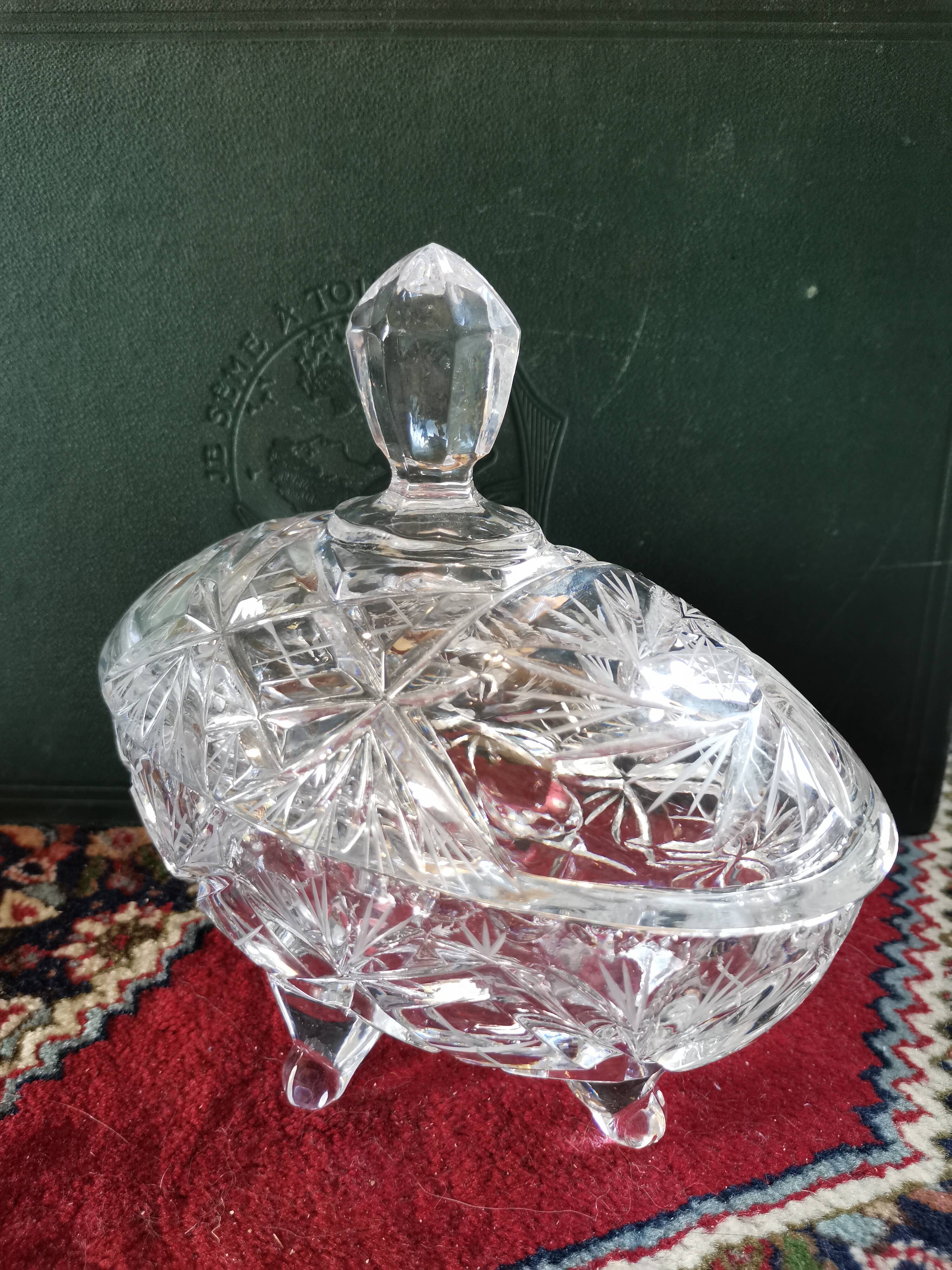 Crystal candy on foot