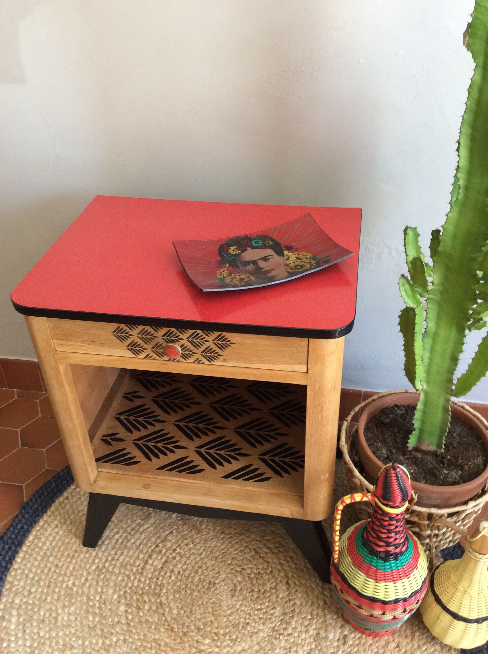 Vintage beside table 70