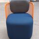 CIDER Ingrid armchair in orange and blue