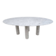 Mario Bellini Italian Carrara Marble Oval Dining Table for Cassina, 70s