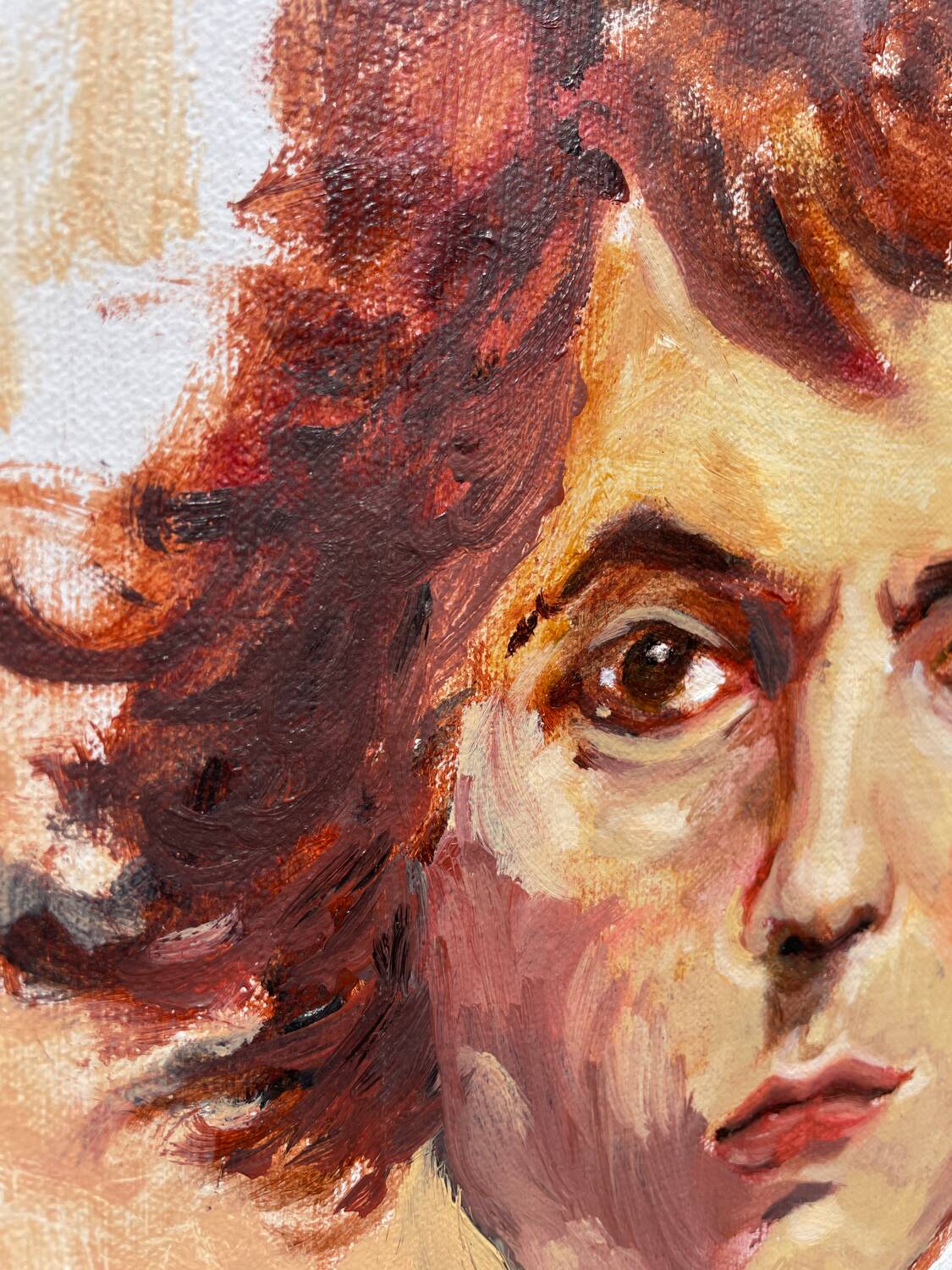 Portrait à l’huile d’un homme tableau