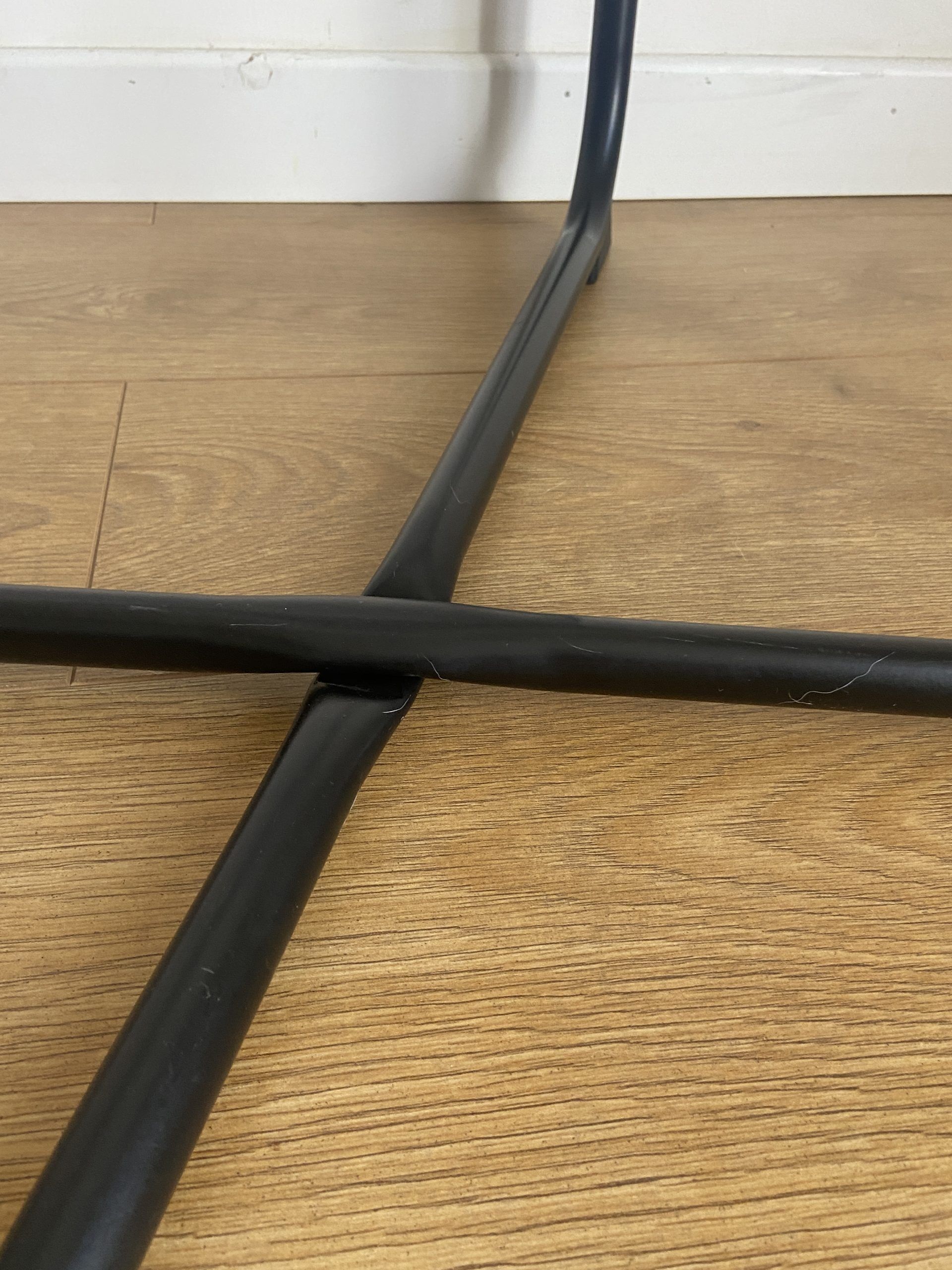 Black räane armchair by niels gammelgaard for ikea