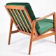 Restored original Scandinavian armchair, icon of the 60s, velvet