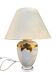 Grande Lampe à poser porcelaine blanche et dorée