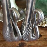 Duo of vases "swan"