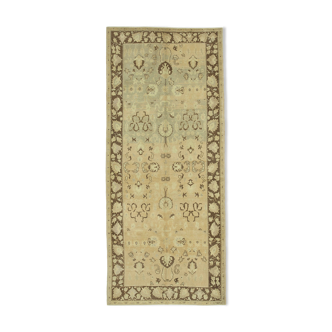 1970s Handwoven One-of-a-Kind Anatolian Beige Rug 140 cm x 328 cm