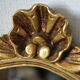 Rocaille mirror Louis XV style gilded with vintage gold leaf