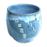 Bol bleu en grès, années 70