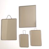 Set of 4 rectangular barber mirrors, 1950s