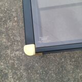 Coffee table golden black and Erard smoked glass