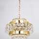 Lustre Bakalowits Vienne en laiton doré et cristaux de diamant, Autriche, 1970