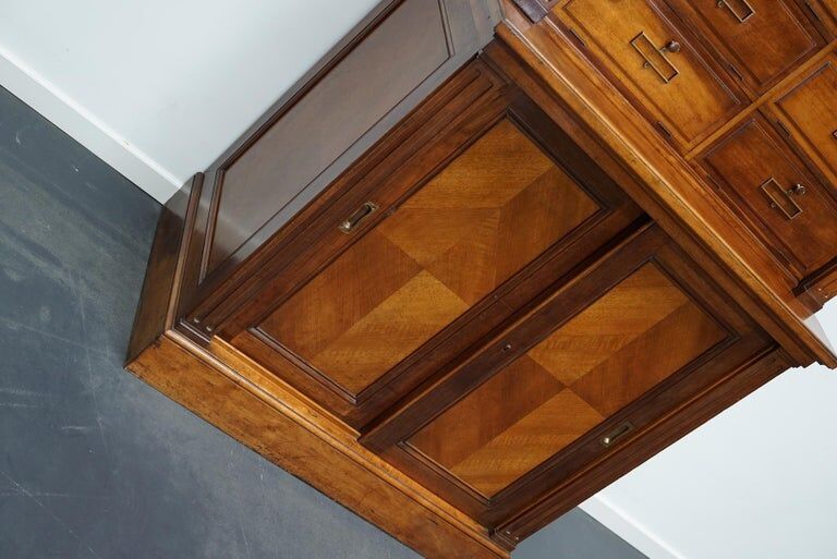 Walnut apothecary furniture France 1920s