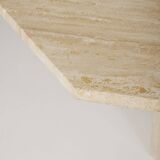 Octagonal Travertine Dining Table