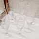 Set 8 glasses champagne glass chiseled