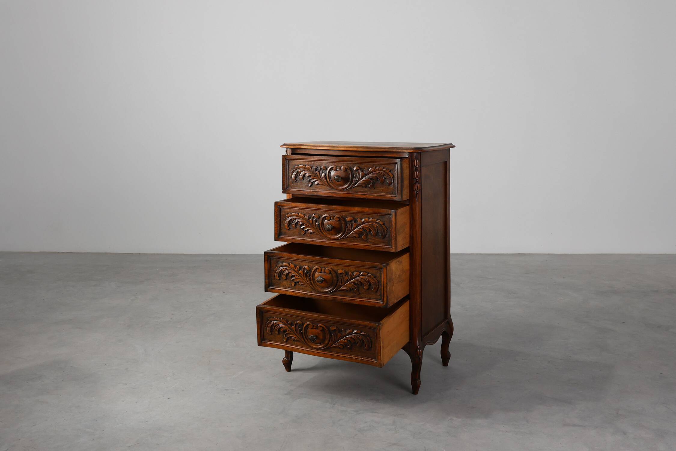 Louis XV Style Oak Chest of Drawers, France