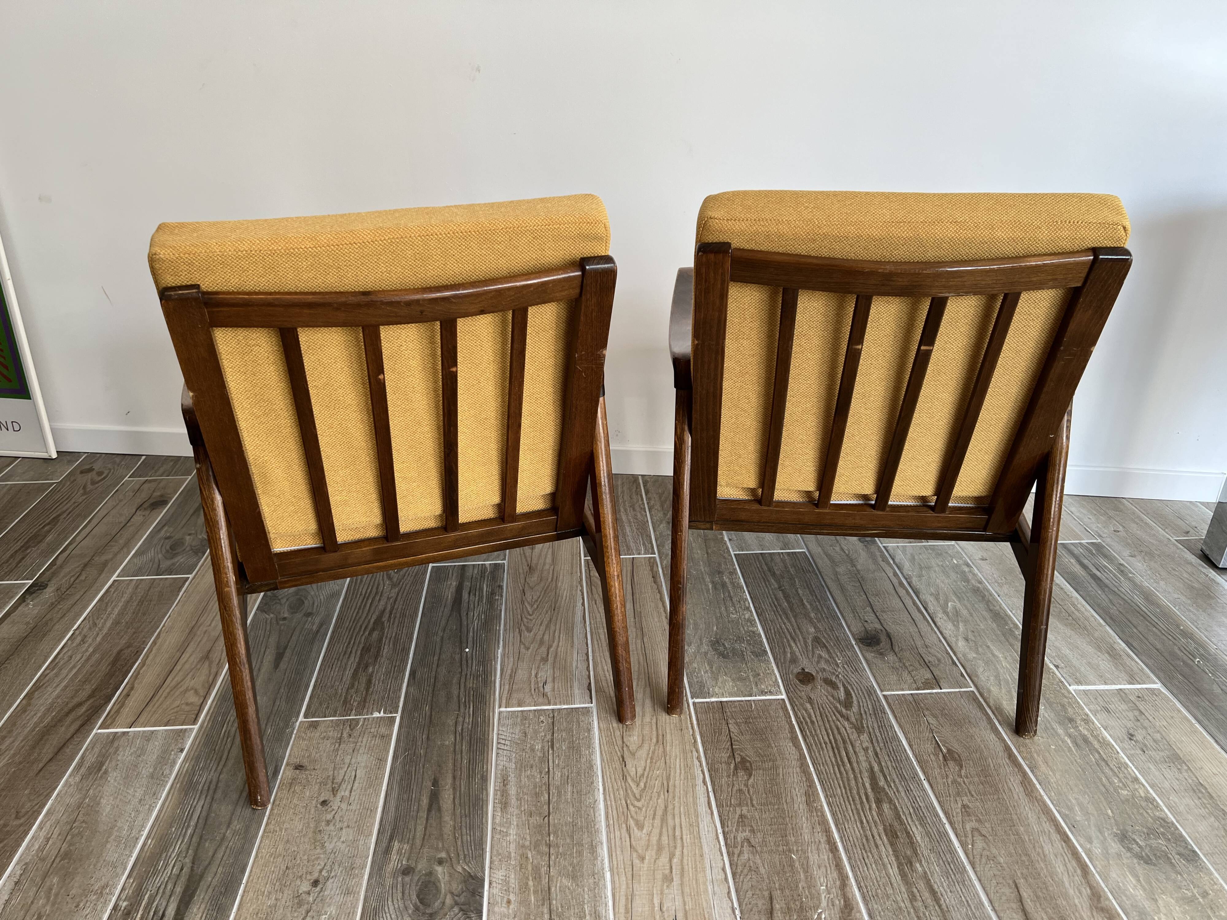 Paire de fauteuils style scandinave
