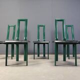 Italian Model Regia Dining Chairs by Antonello Mosca for Ycami, 1980s, Set