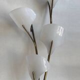 Vintage 1950s sculpture wall lamp
