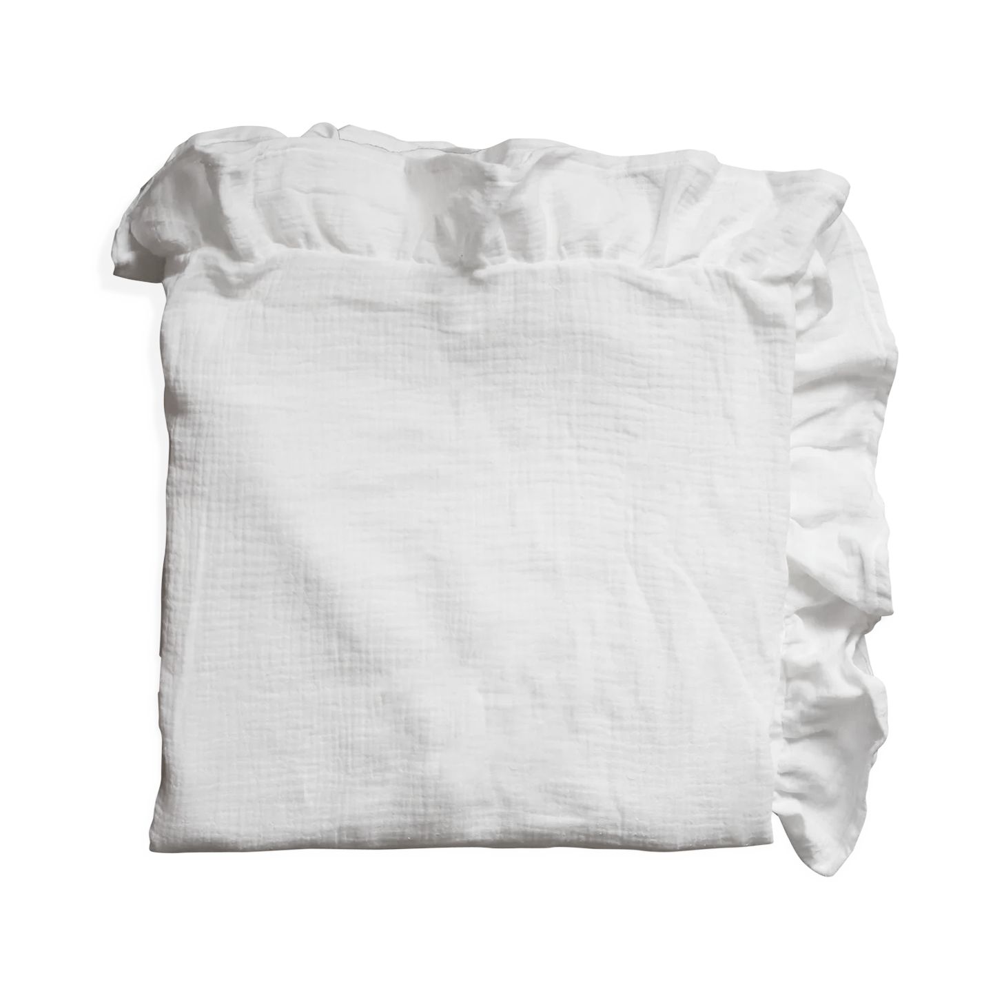 White upcycled cotton gas flying tablecloth